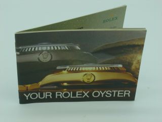 Rolex Booklet Vintage Your Rolex Oyster Instruction 1983