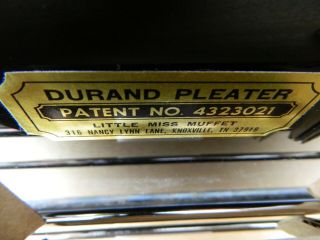 Vtg 1983 Durand 24 Row Smocking Machine Pleater Sewing Embroidery Stitches