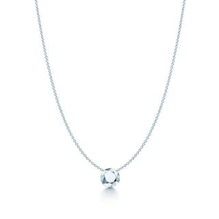 Tiffany & Co Elsa Peretti Two Carat Sterling Silver Pendant Necklace Rare