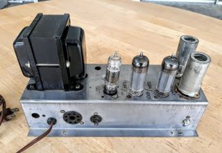 Vintage 6BQ5 Tube Mono Block Power Amplifier by Voice of Music.  Look.  Read.  NR 2