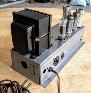 Vintage 6BQ5 Tube Mono Block Power Amplifier by Voice of Music.  Look.  Read.  NR 4