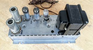 Vintage 6BQ5 Tube Mono Block Power Amplifier by Voice of Music.  Look.  Read.  NR 7