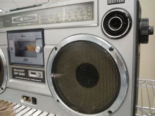 Vintage SHARP GF - 9191X stereo radio cassette recorder 80 ' s boombox made in japan 3