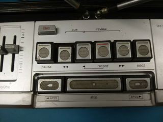 Vintage SHARP GF - 9191X stereo radio cassette recorder 80 ' s boombox made in japan 6