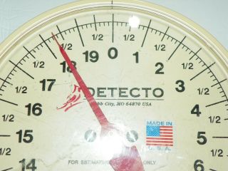 Vintage Detecto MCS Series 40 LB Capacity Double Dial Hanging Scale 40 lb X 2 oz 3