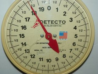 Vintage Detecto MCS Series 40 LB Capacity Double Dial Hanging Scale 40 lb X 2 oz 4