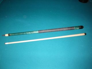 Vintage Green Viking Pool Cue.  19.  4oz