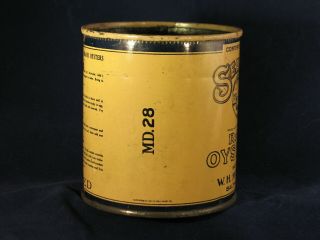 Vintage Seal Brand Raw Oysters,  W.  H.  McGee Co,  Baltimore,  MD Pint Can 7