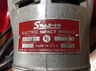 Vintage Snap - On Electric 1/2” Impact Wrench - Sockets - Special Tools - 1955 2
