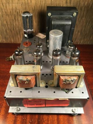 Packard Bell Stereo Tube Amplifier EL84 Vintage Tube Amp 2