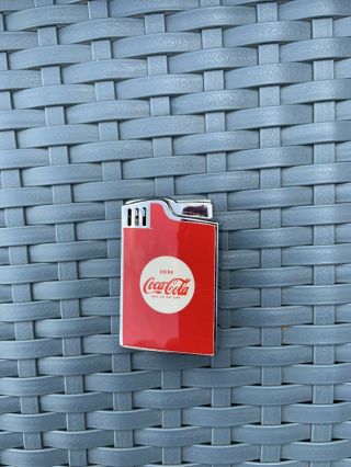 Vintage Coca Cola Musical Cigarette Lighter Blue Bird