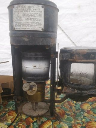 Vintage Portable Kerosene Water Heater 406b Perfection Us Patent