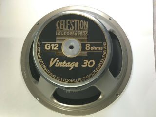 Nos Uk Made Celestion Vintage 30 Guitar Speaker,  8 Ohm