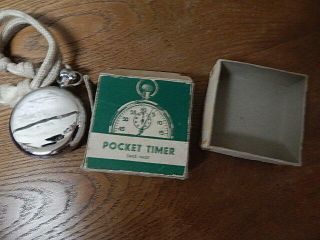VINTAGE 7 JEWELS CHESTERFIELD YACHTING TIMER STOPWATCH W GREEN SPOT INTL 4