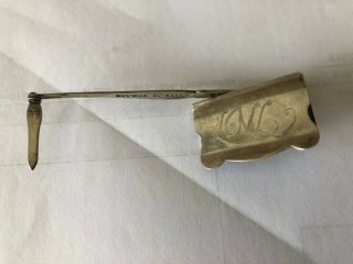 A George Vi Asprey London Silver Lever Bookmark,  Patent No 257529 Bham 1953