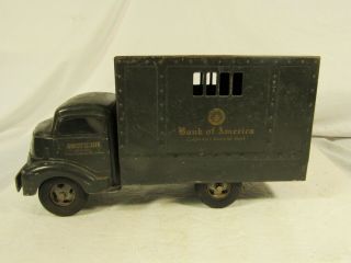 Vintage Smith - Miller Bank Of America Pressed Steel Armored Truck Smitty Toys