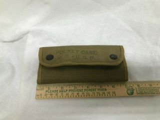 US NAVY POCKET MEDICAL CASE BY J.  SKLAR MFG N.  Y.  NO INSTRUMENTS 2