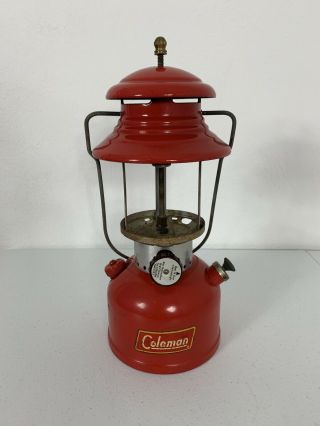 Vintage Coleman 200a Dated 3/55 Red No Globe
