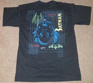 Vintage Batman 1995 T - Shirt Large Batwing Dc Comics 90s Usa Made Single Stitch