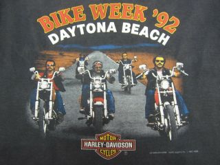 Vtg 3d Emblem Harley Davidson Daytona Beach Bike Week 