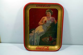 1936 Vintage Coca Cola Tray Rare French Version B400