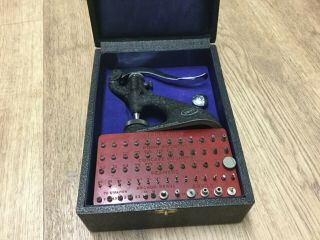 Vintage Watchmakers Seitz Friction Jewel Set Setting Tool In