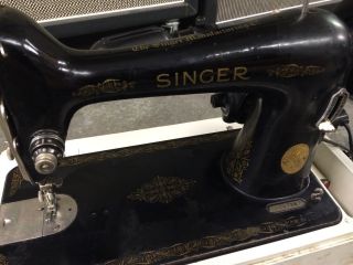 Vintage 1947 Singer Model 66 Sewing Machine In 3 2
