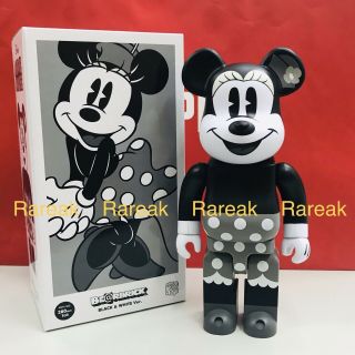 Medicom Be@rbrick 2018 Disney Mickey Mouse 400 Vintage B&w Minnie Bearbrick 1pc