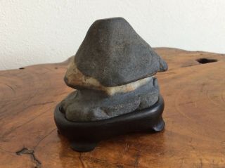 Japanese Vintage Suiseki Bonsai KUZUYA Stone　W 5.  5[cm],  105g 6