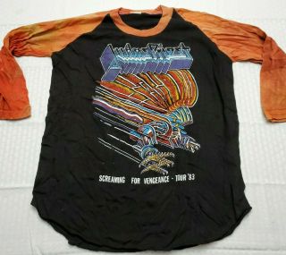 Vintage Judas Priest Tour 1983 T - Shirt Medium Single Stitch Never Worn Screaming