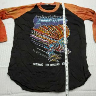 Vintage Judas Priest Tour 1983 T - Shirt Medium Single Stitch Never Worn Screaming 8