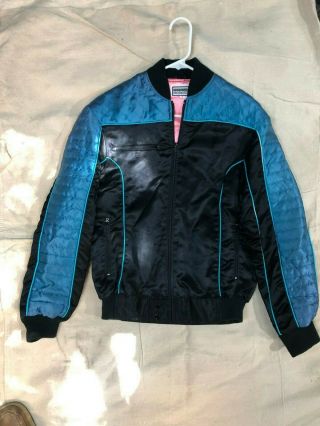 VINTAGE 80 ' S MIAMI VICE TV SHOW OFFICIAL SATIN PROMO JACKET SIZE small 2
