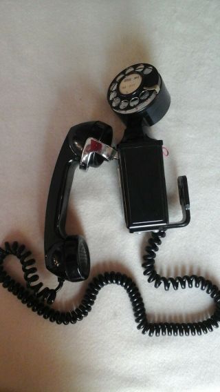 Vintage Black Western Electric Bell System Rotary Wall Business Phone