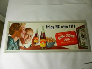 Vintage Advertising Sign - Royal Crown Cola Sign - Vintage Diner - Drive - In - Clown