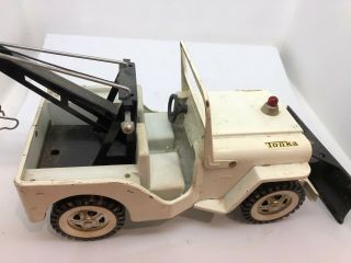 VIntage Tonka Jeep AA Snow Plow Wrecker Tow Truck w/ the Box - SHIPS 3