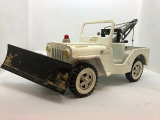 VIntage Tonka Jeep AA Snow Plow Wrecker Tow Truck w/ the Box - SHIPS 6