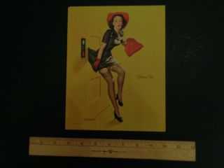 Vintage Gillette Elvgren Pin - up Girls (4 items) Louis Dow Lithos. 3