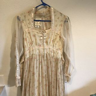Vintage Gunne Sax By Jessica,  Ivory Victorian Hippy,  Lace,  See Measurements