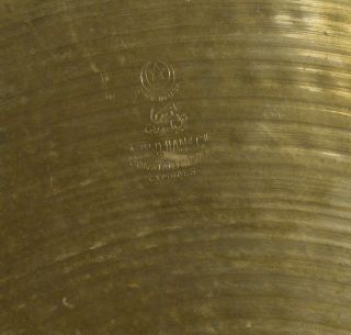 RARE Vintage A Zildjian & CIE Vintage 18” Cymbal Constantinople 1795g. 7