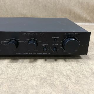 Vintage Kenwood Model Basic C2 Stereo Control Amplifier Black SN 49K50976 3