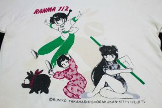Rare Vintage Ranma 1/2 Sweatshirt Japan Anime Manga Vize Rumiko Takahashi Medium 2