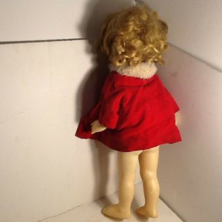 Vintage Chatty Cathy Doll Mattell 1960 Blonde with dress and coat 2