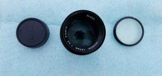 Vintage Nikon NIKKOR 105mm 1:2.  5 AI - S Lens Mid - Telephoto 4