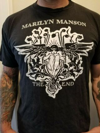 Vintage Marilyn Manson T - Shirt 1996 Xl " The End " Antichrist Superstar