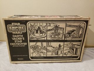 Star Wars DARTH VADER ' S STAR DESTROYER Complete Box 1980 Vintage 11