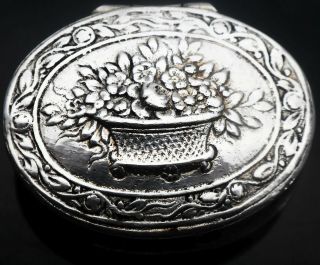 Antique Hanau Silver Pill / Small Snuff Box - Karl Kurz & George Roth