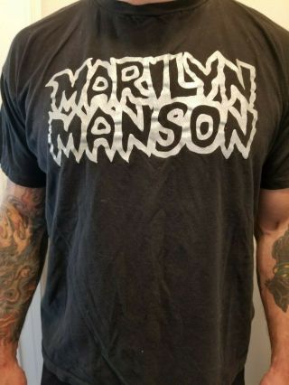 Vintage Marilyn Manson T - Shirt 1995 Xl Smells Like Children