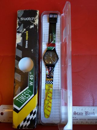 Swatch Watch Times Square Limited Edition Nos York Vintage Probably Need Bat