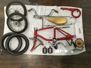 Vintage Schwinn Stingray 12 " Lil Tiger Red W/new Tires