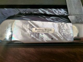 RARE BULLDOG BRAND GIANT DISPLAY KNIFE WITH KILLER PEARL 4